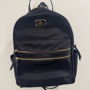 Kate Spade Black Bag with Gold Accents